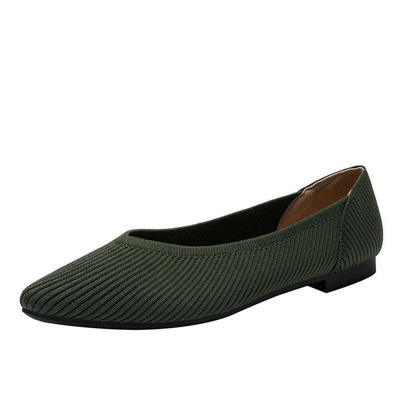 Womens Flats Woven Princess Soft Bottom