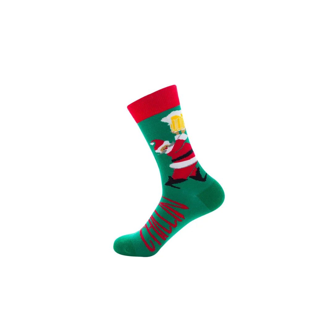 Christmas Socks Santa Claus Elk Socks
