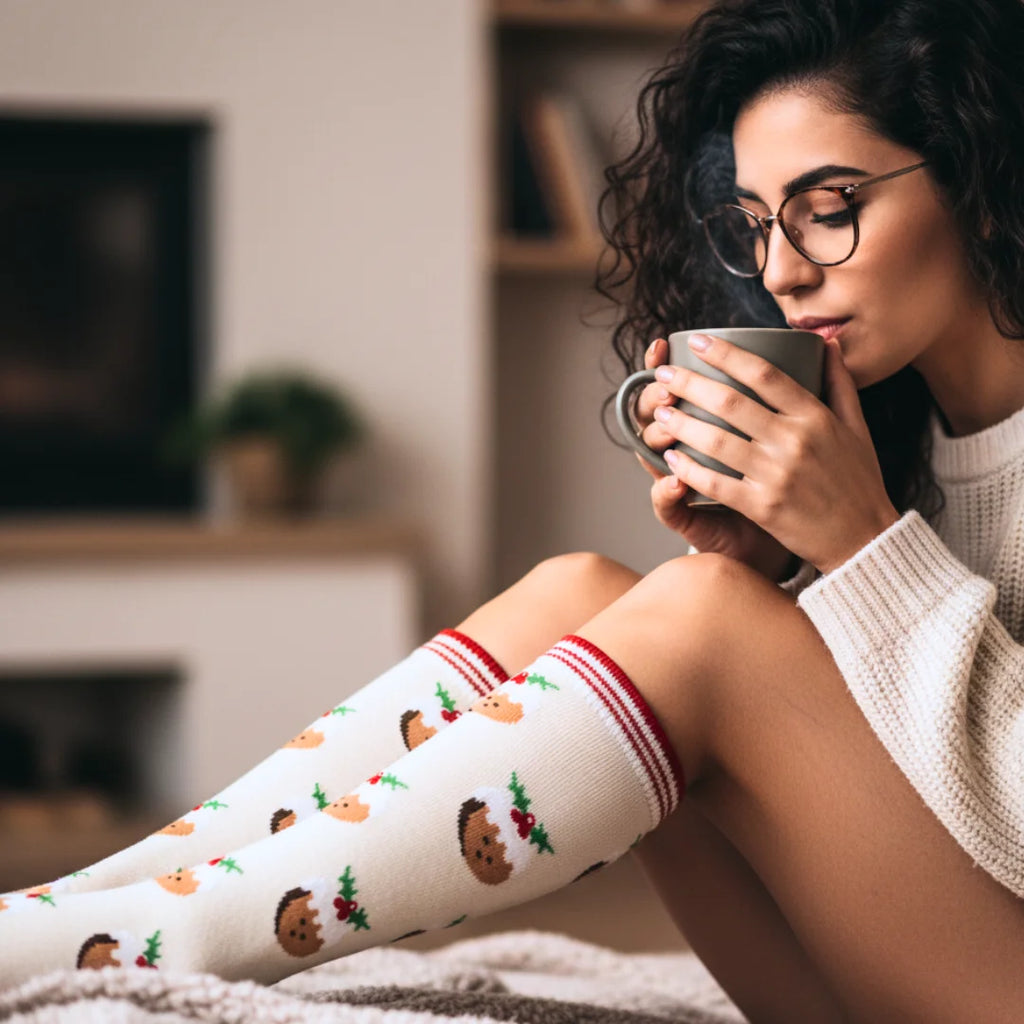 Christmas Socks Cotton Blended