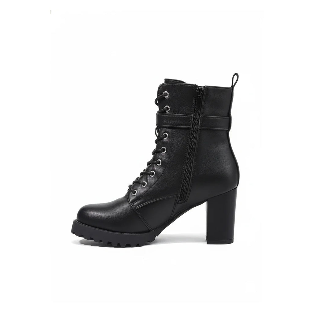 Womens Boots Plus Size Ankle Belt Buckle