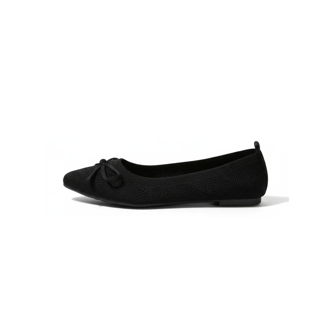 Womens Flats Bow Knitted Fashion