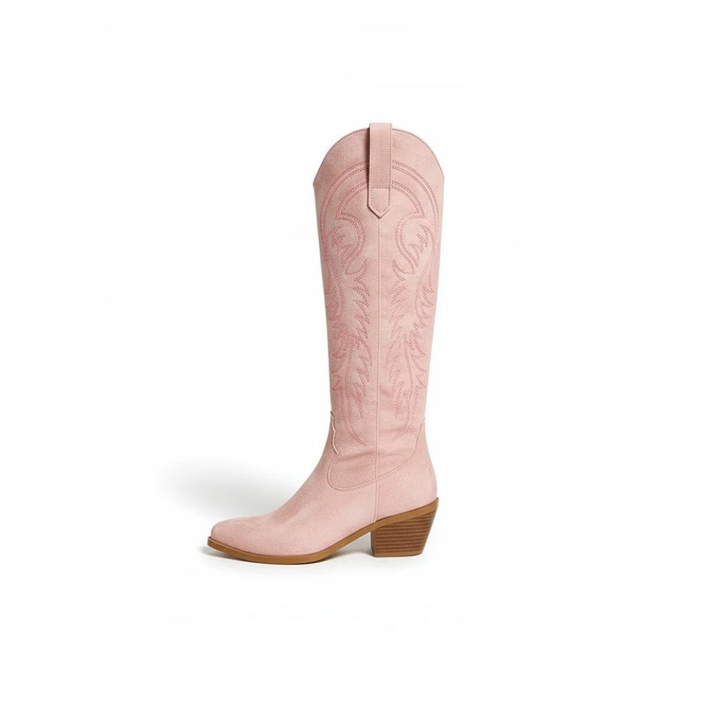 Womens Boots Toe Rider High Heel Pointed