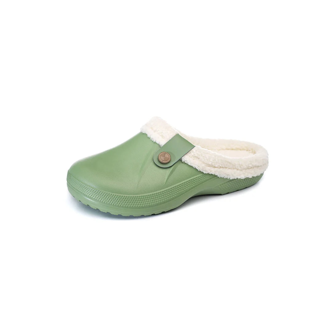 Womens Clogs Fleece-lined Cotton