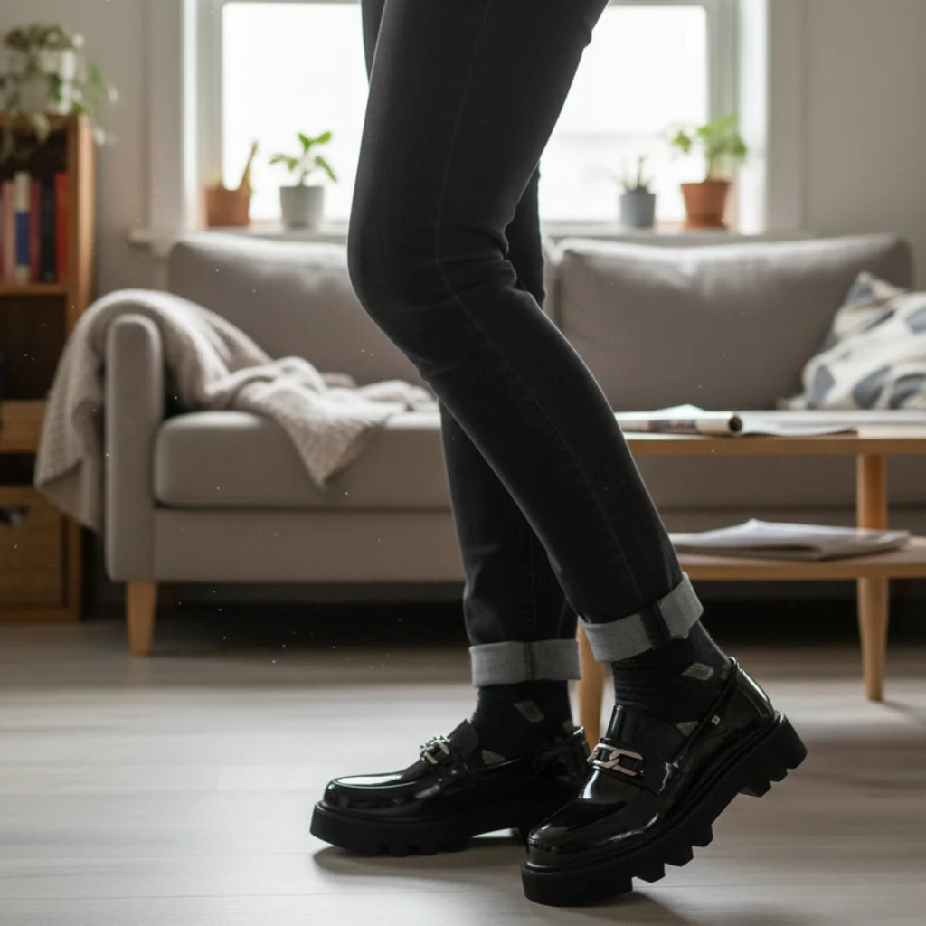 Womens Oxfords Round Head Low-Top