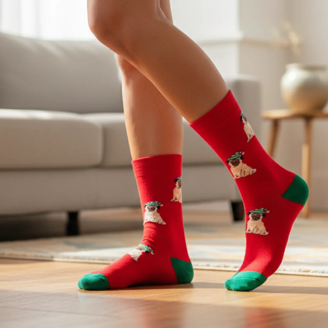 Christmas Socks Santa Claus Elk Socks