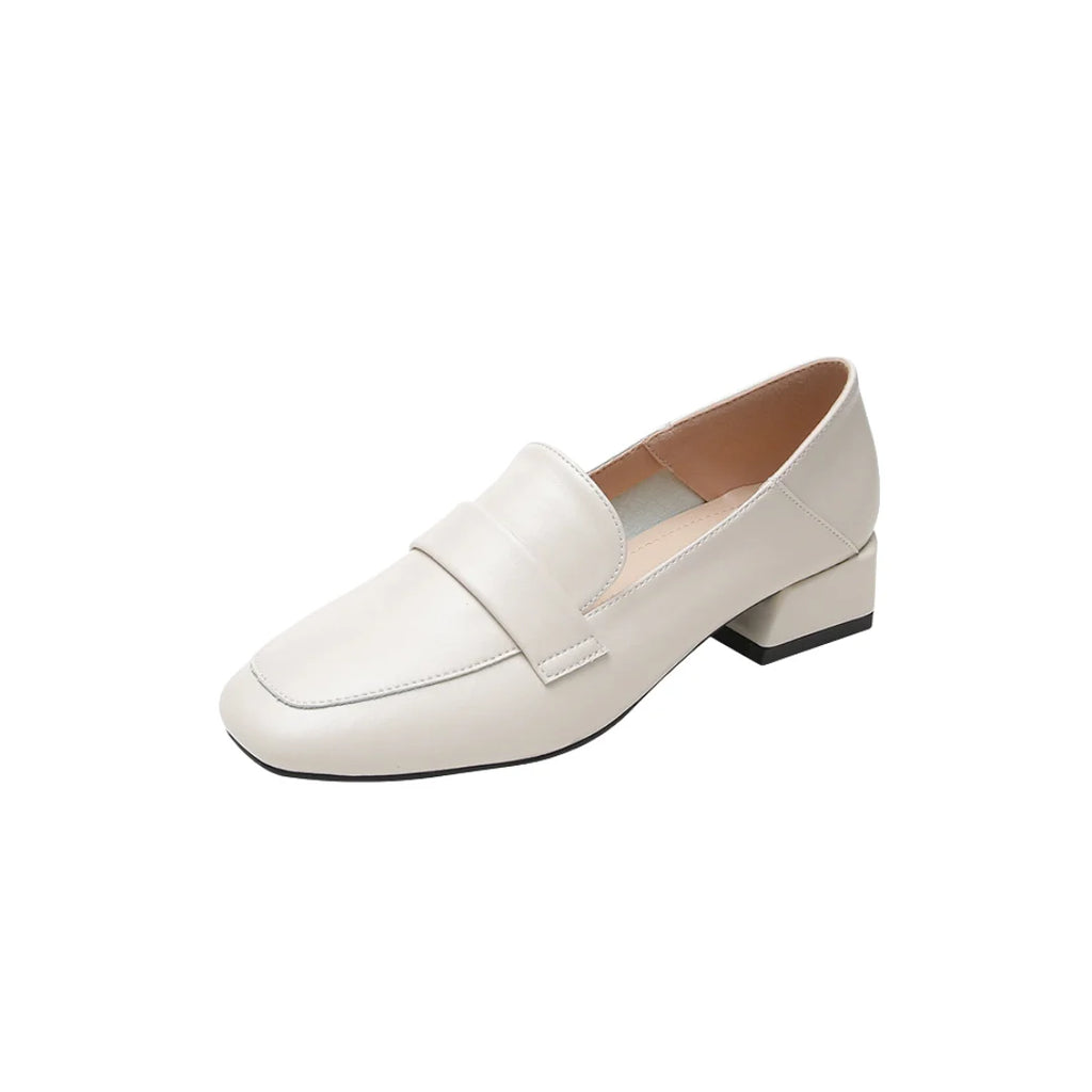 Womens Loafers Leather Soft Bottom Casual