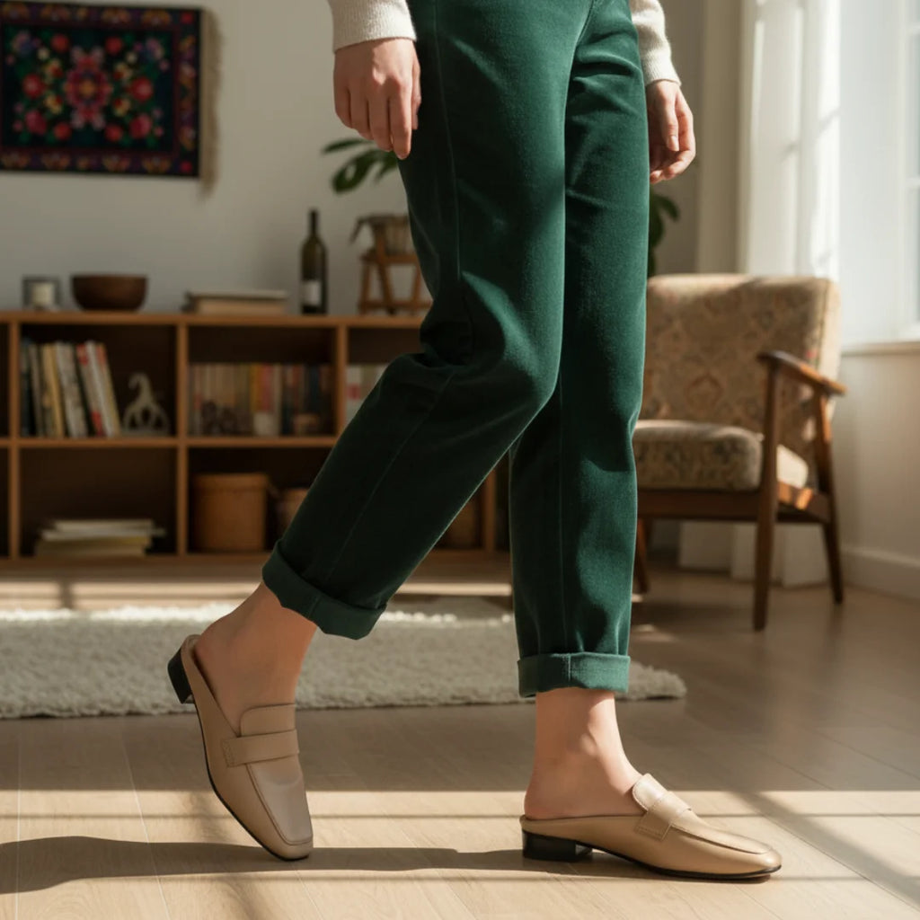 Womens Loafers Flats Shoes Mules Slippers Cover