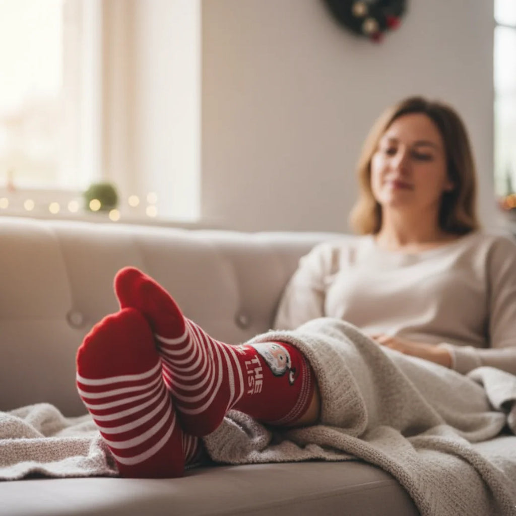 Christmas Socks Cotton Blended