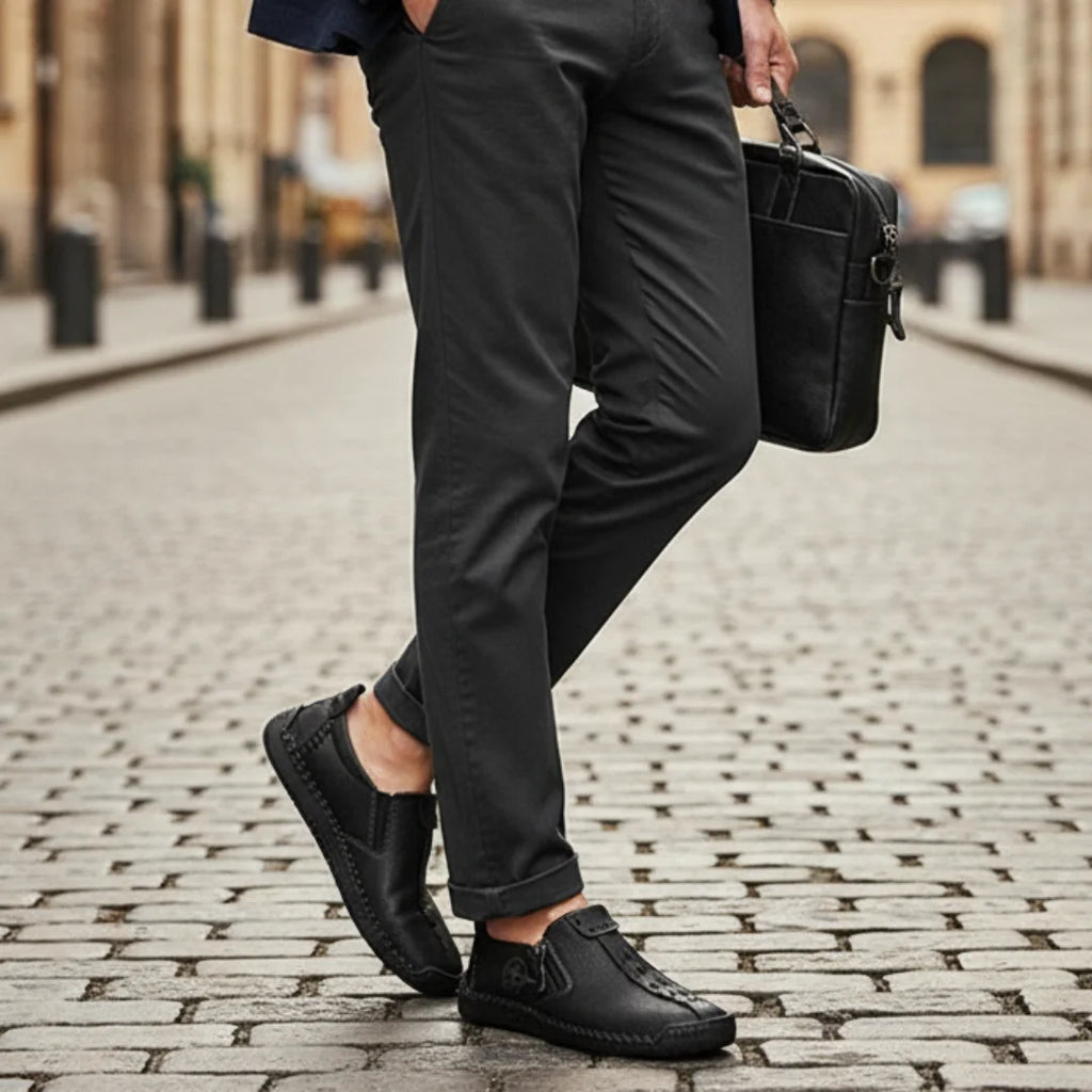 Loafers For Mens Casual Zip Over feet