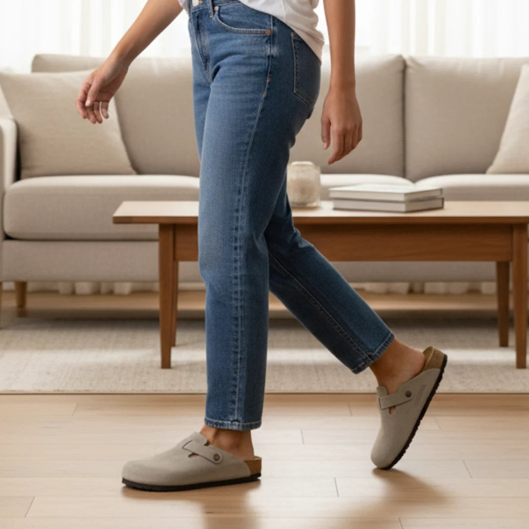 Womens Clogs Leather French