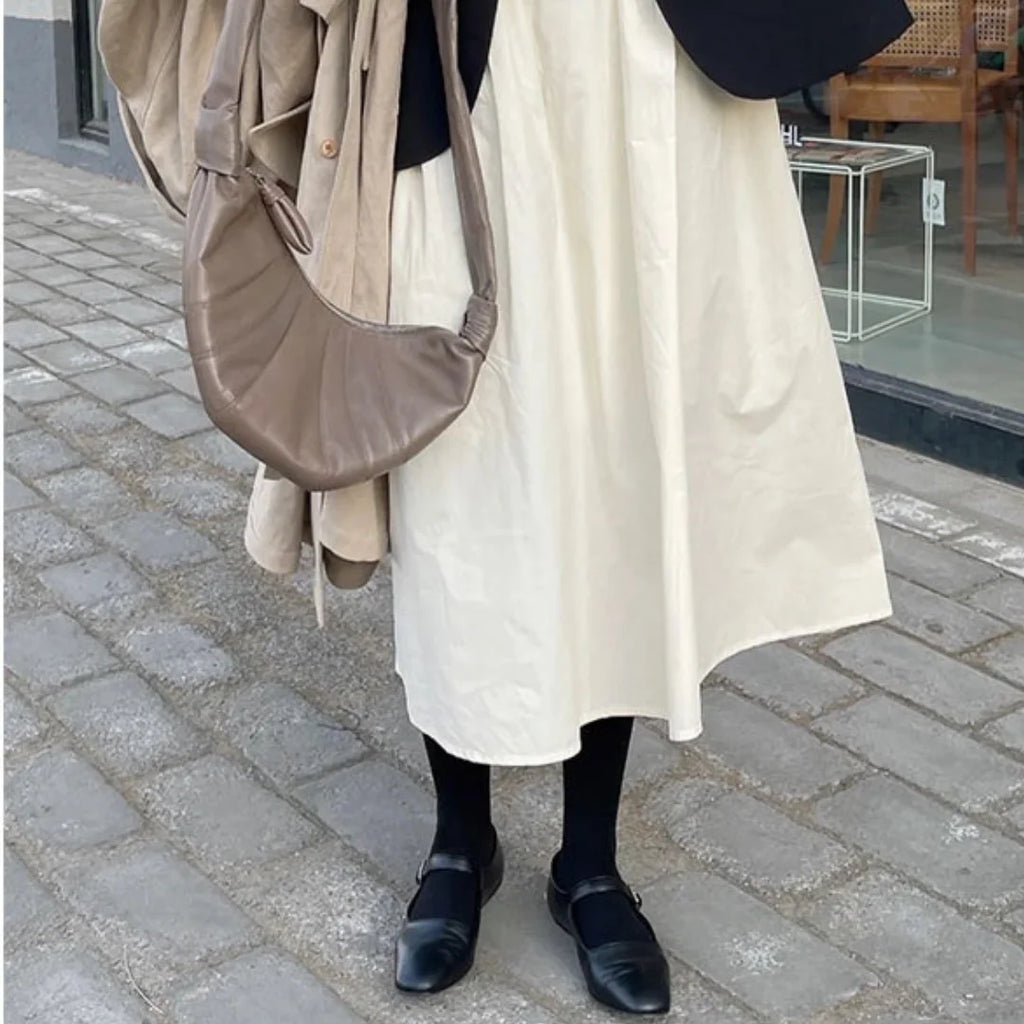 Womens Flats Retro Square Artistic Style