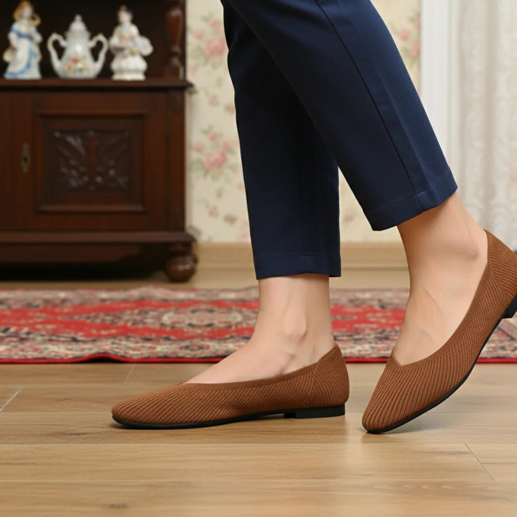 Womens Flats Woven Princess Soft Bottom