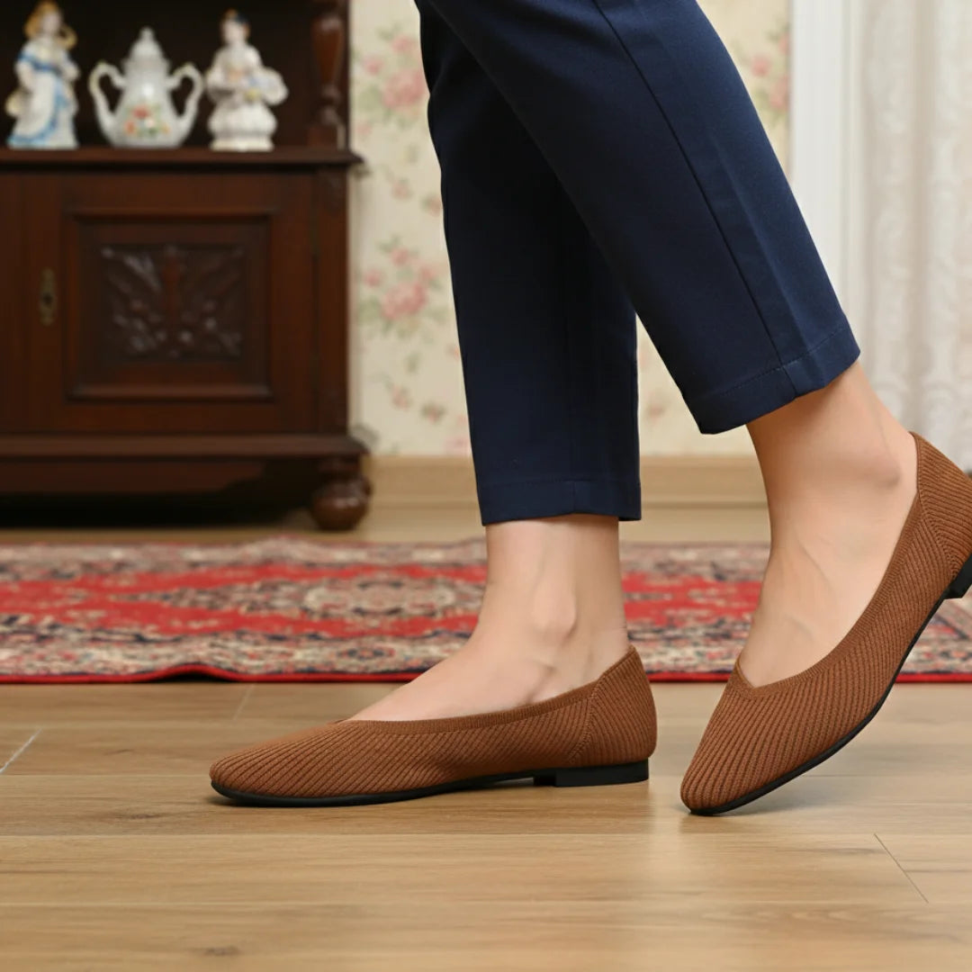 Womens Flats Woven Princess Soft Bottom