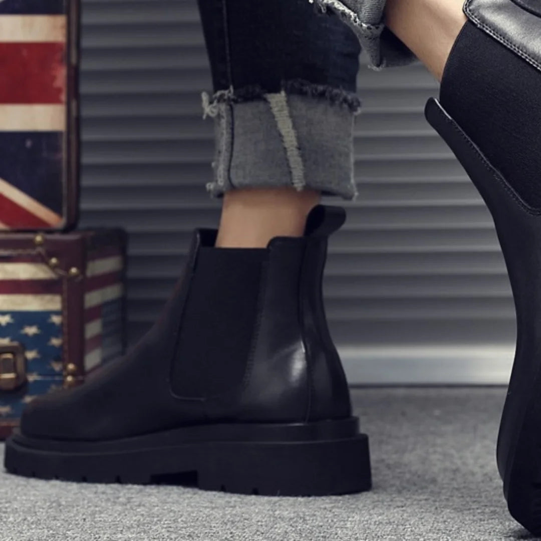 Womens Boots High Top Working Wear Leather