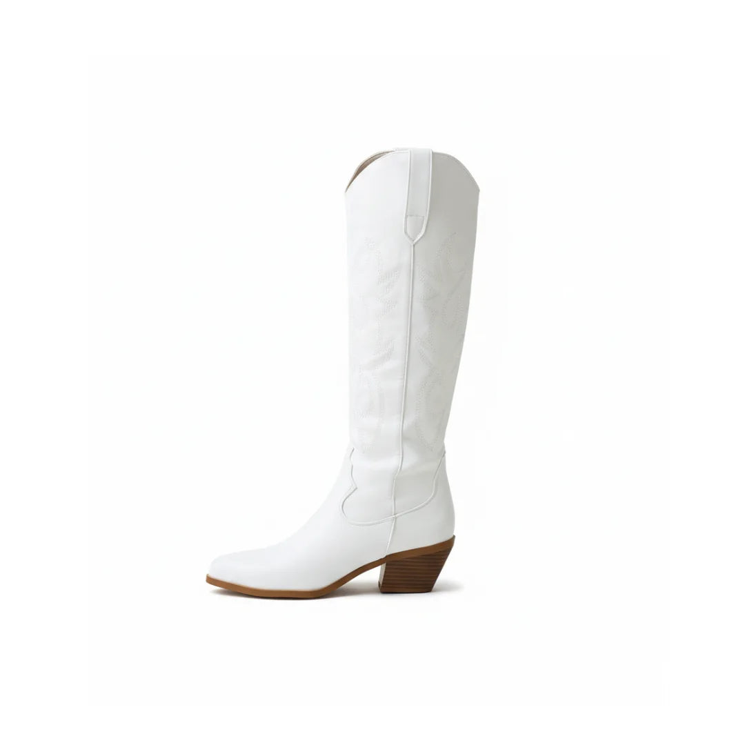 Womens Boots Toe Rider High Heel Pointed