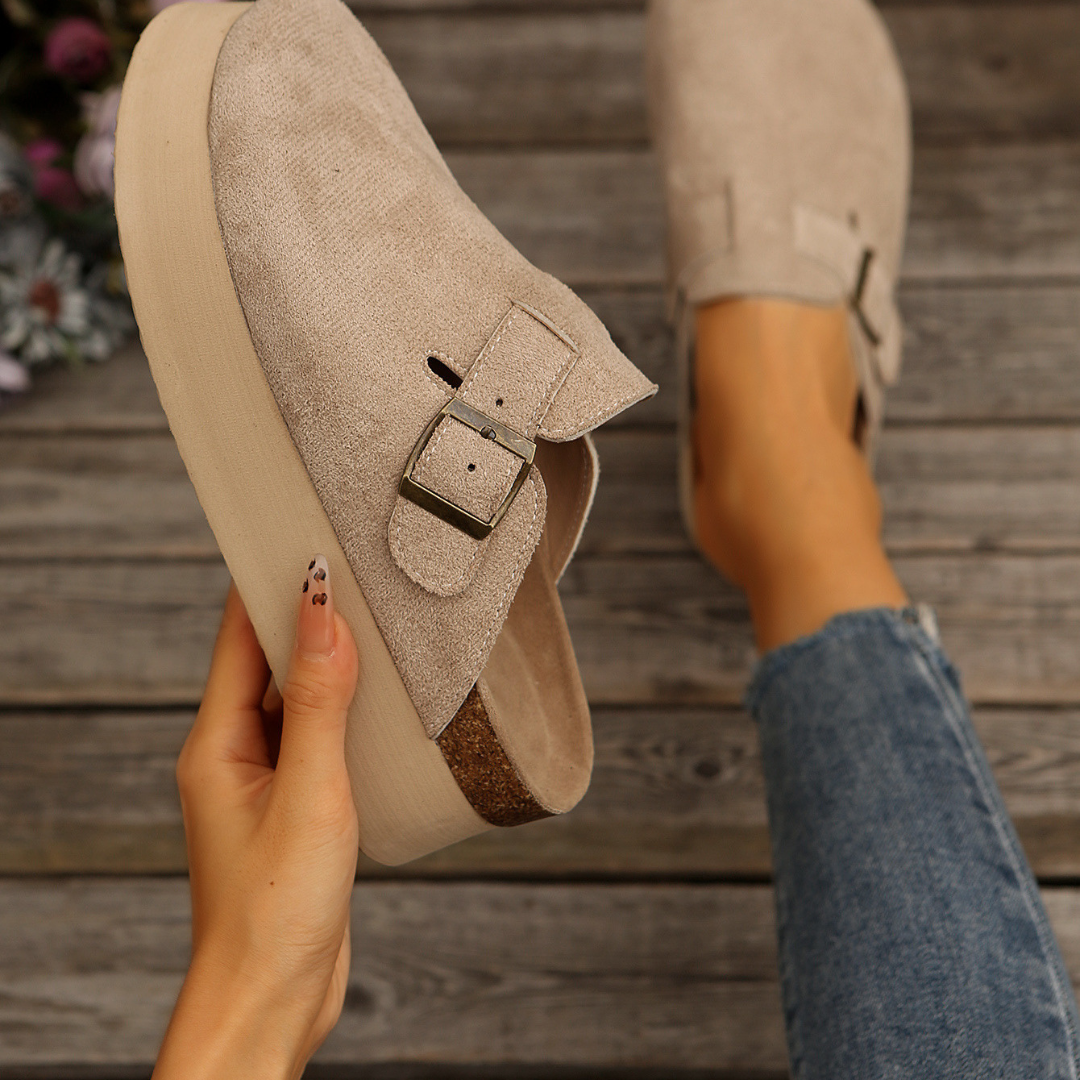 Womens Clogs Thick Sole Half Slippers