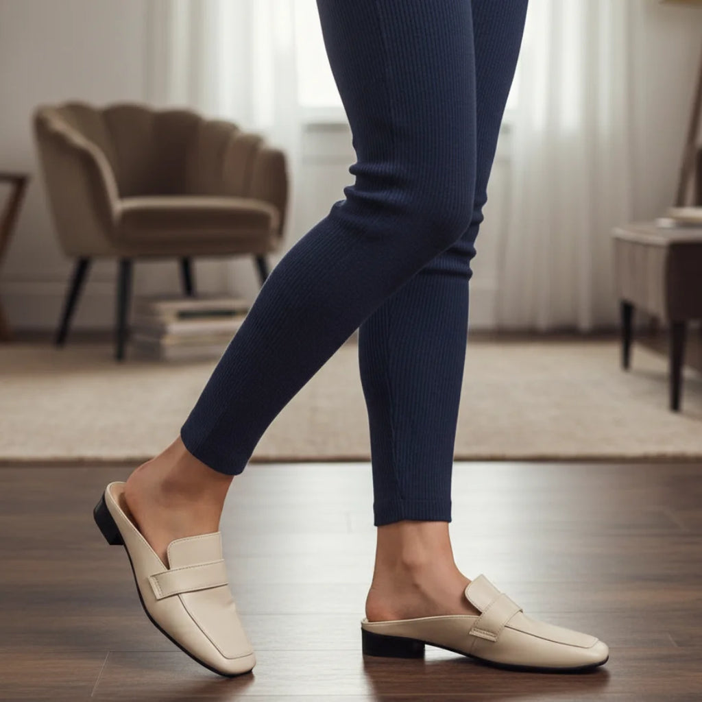 Womens Loafers Flats Shoes Mules Slippers Cover