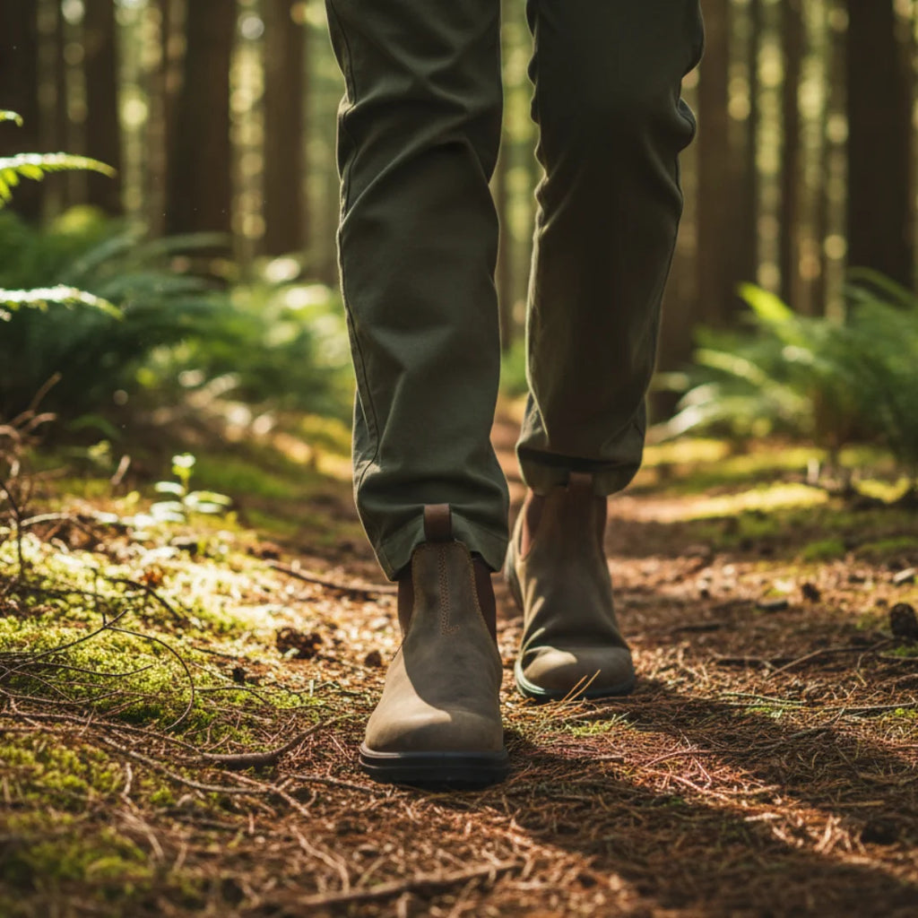Womens Leather Boots Retro