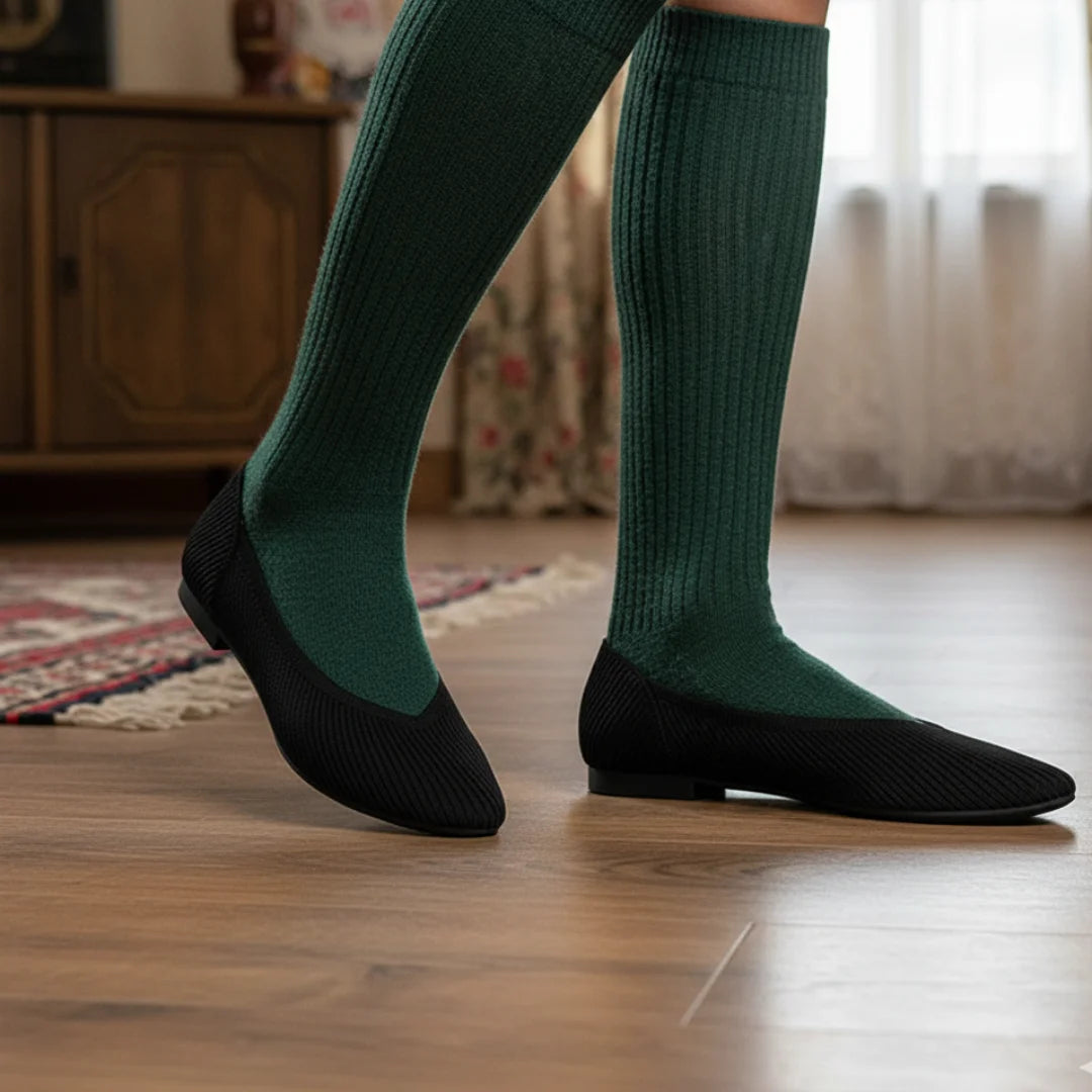 Womens Flats Woven Princess Soft Bottom