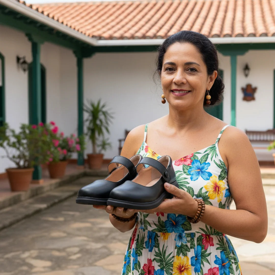 Womens Flats Mary Jane Style