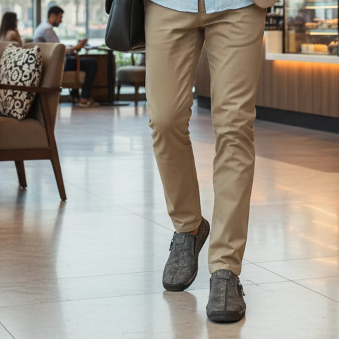 Loafers For Mens Casual Zip Over feet