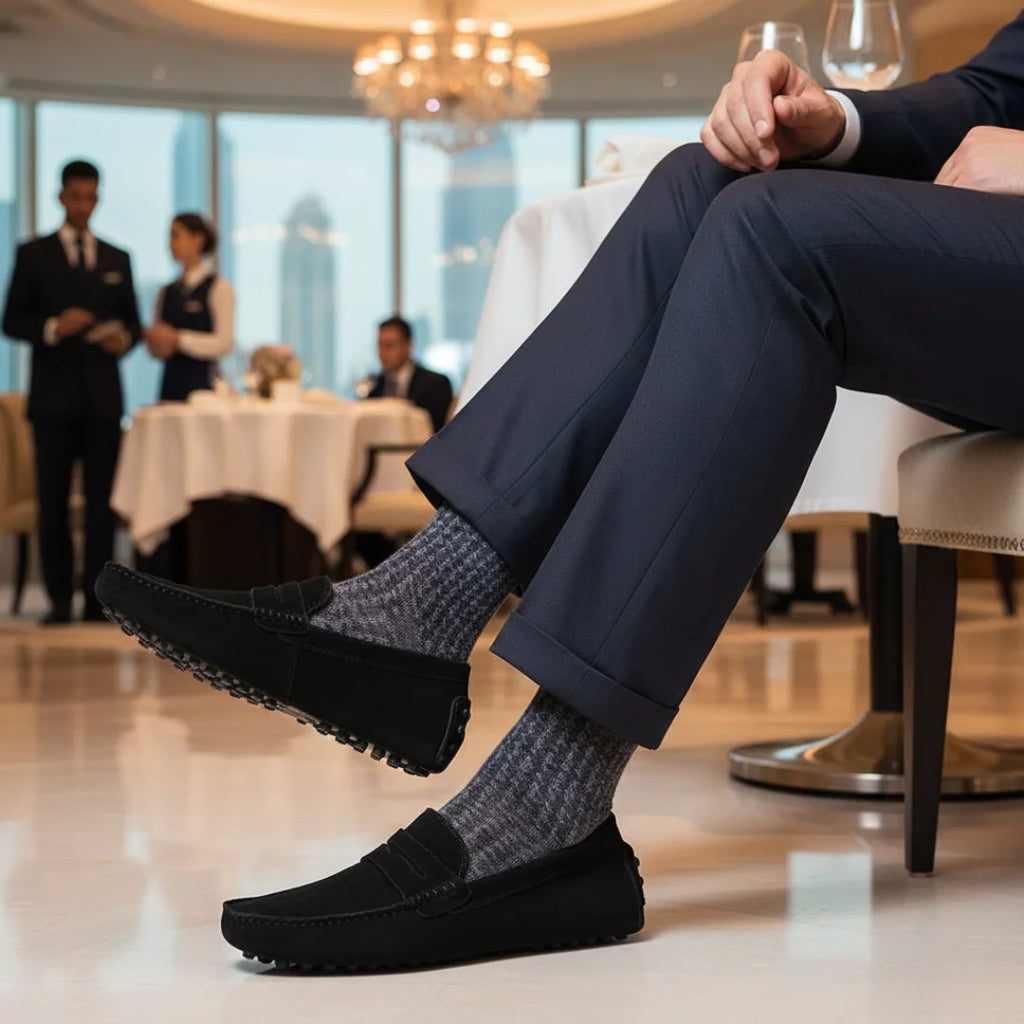 Loafers Casual Genuine cowhide upper For Mens