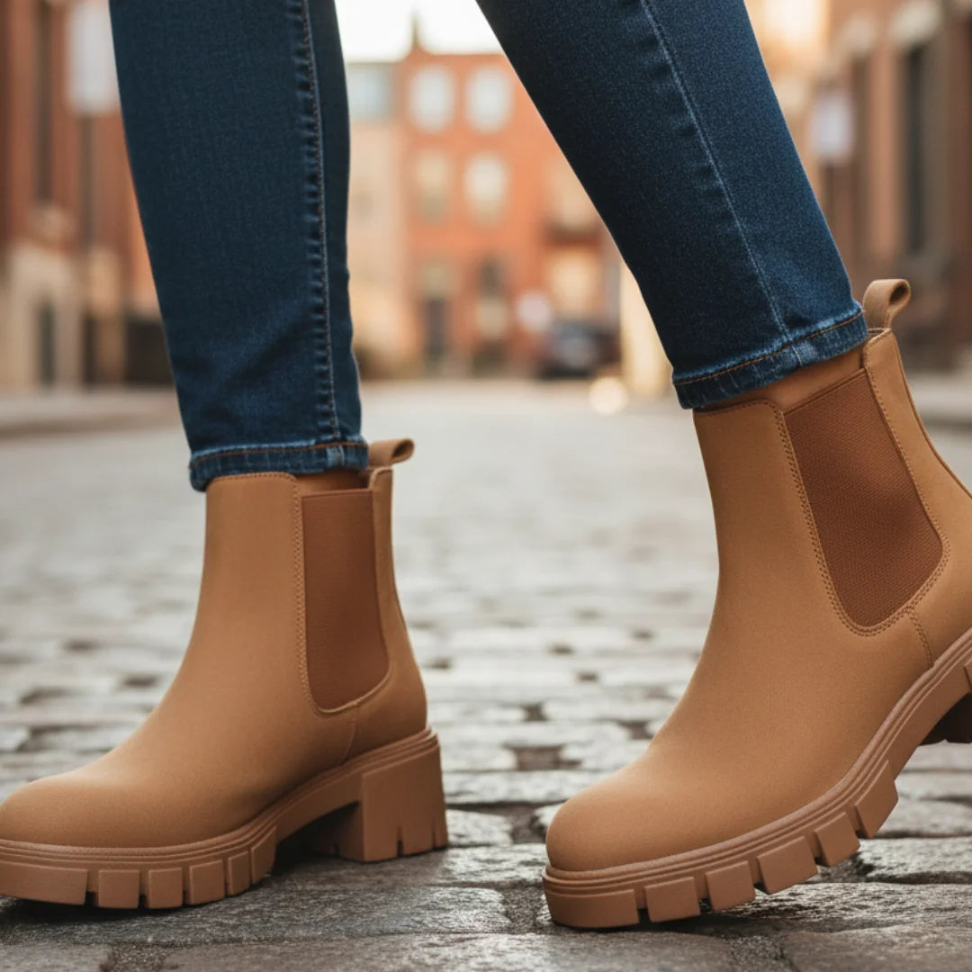 Womens Boot Thick Bottom Suede