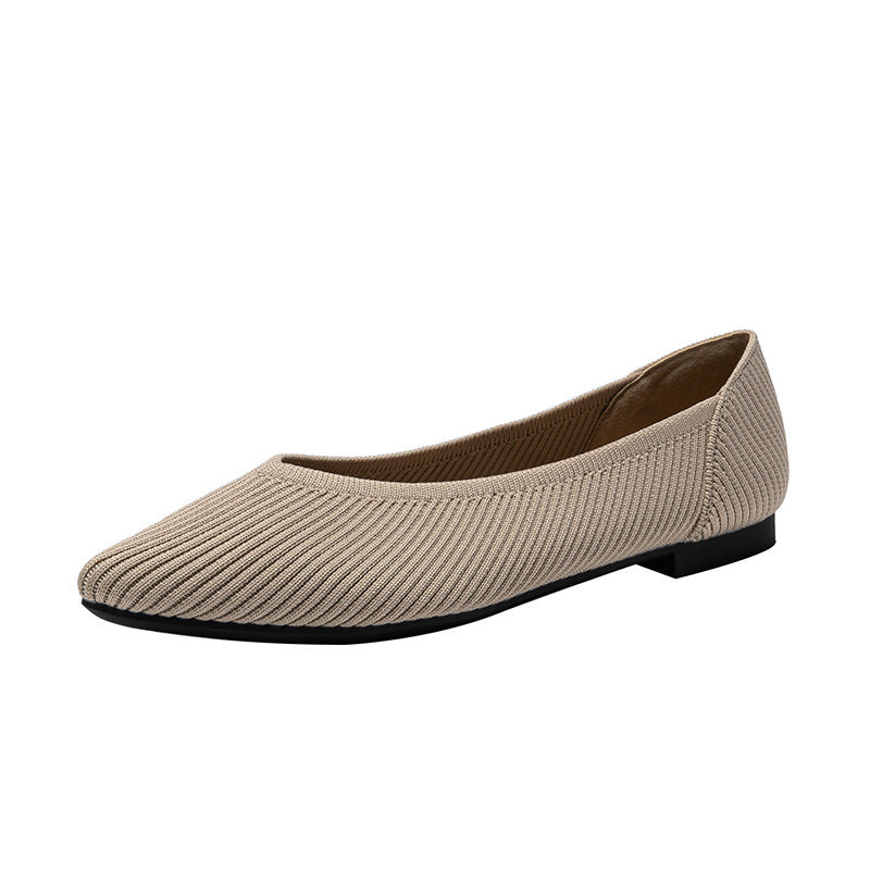 Womens Flats Woven Princess Soft Bottom