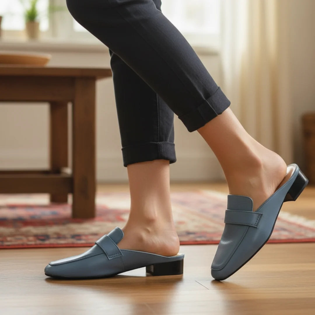 Womens Loafers Flats Shoes Mules Slippers Cover