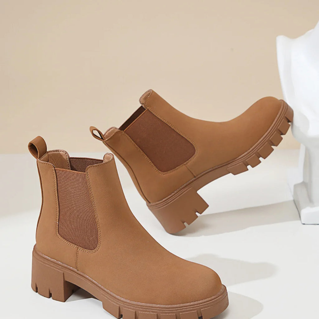 Womens Boot Thick Bottom Suede