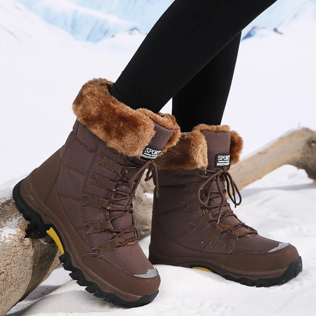 Womens Boots Longs Plus Fluff Thickened