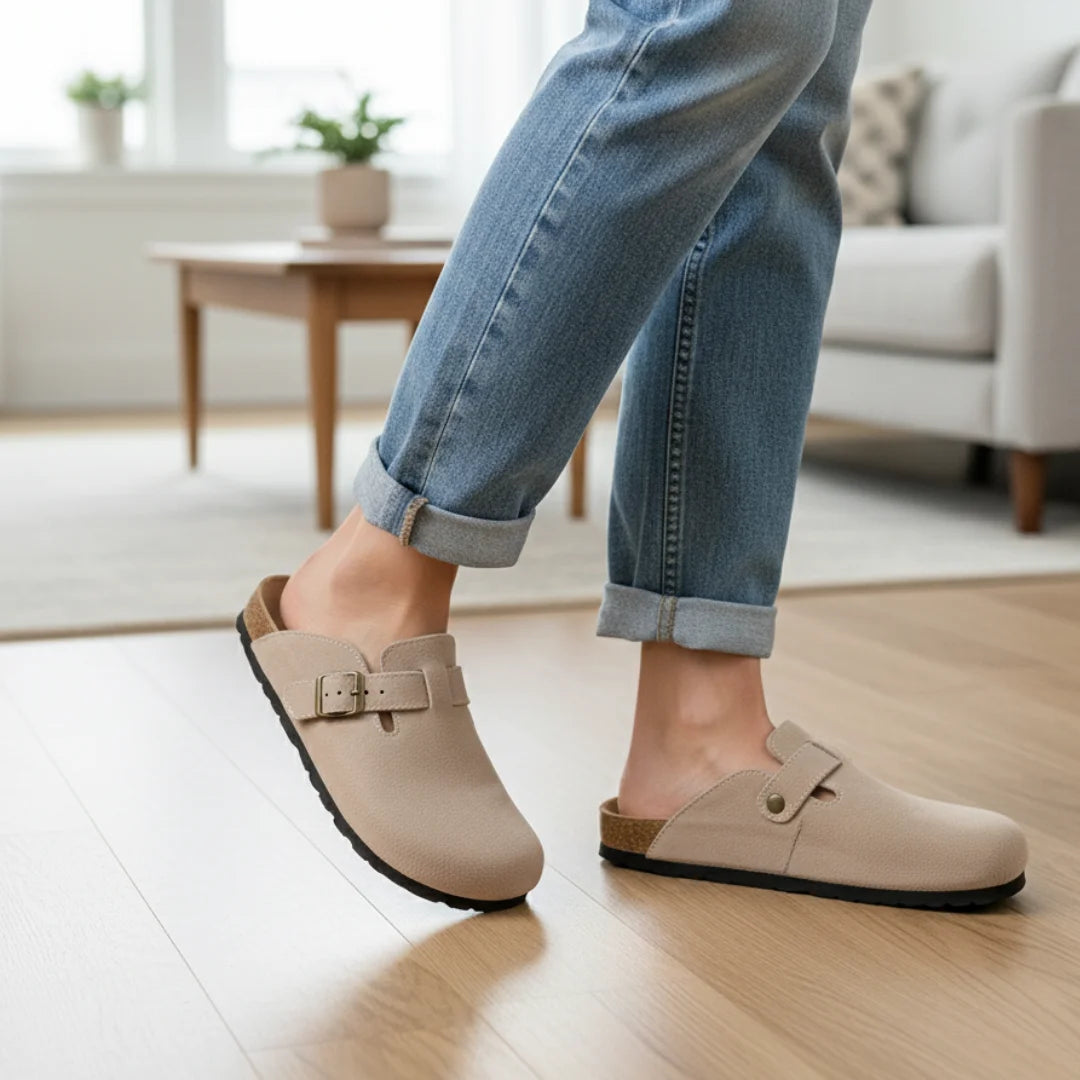 Womens Clogs Leather French