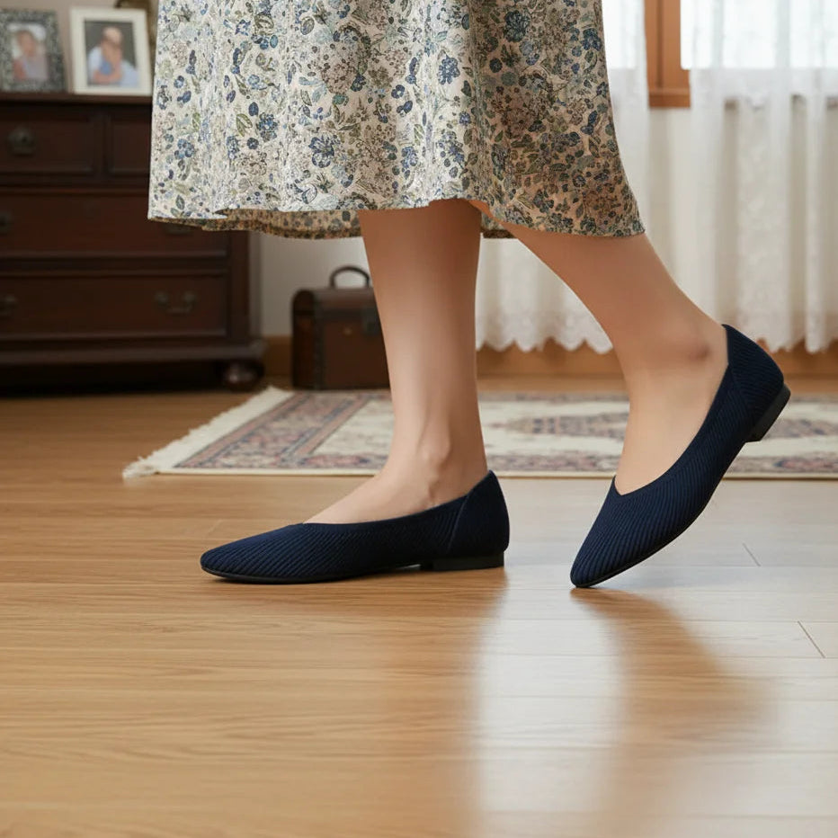 Womens Flats Woven Princess Soft Bottom